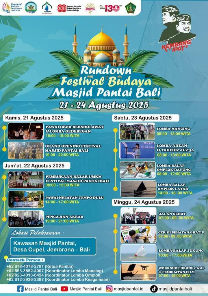 Festival Budaya Masjid Pantai bali 2025